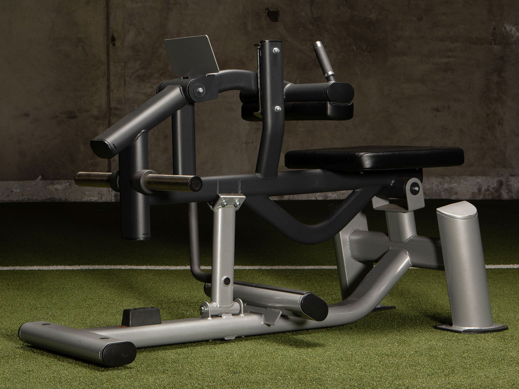 Sportgear Plate Loaded Seated Calf Raise in the Global Fitness Gym - Left