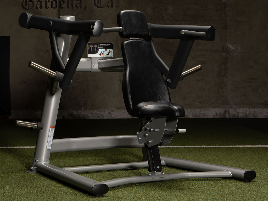 Sportgear Plate Loaded Shoulder Press in Global Fitness Gym - Left