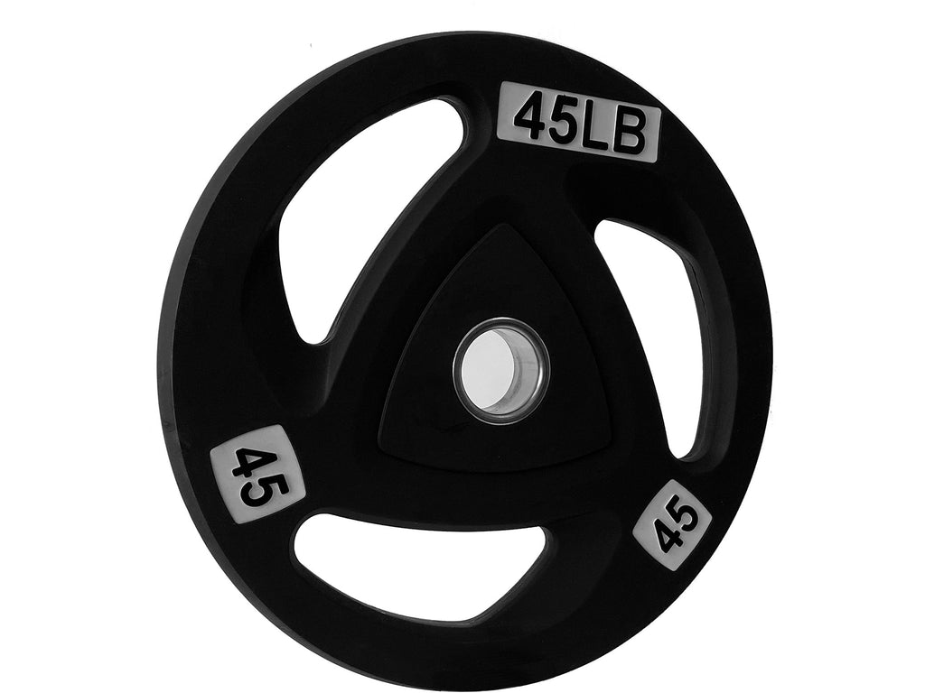 Sportgear 45 LB Olympic Grip Plate - Angle