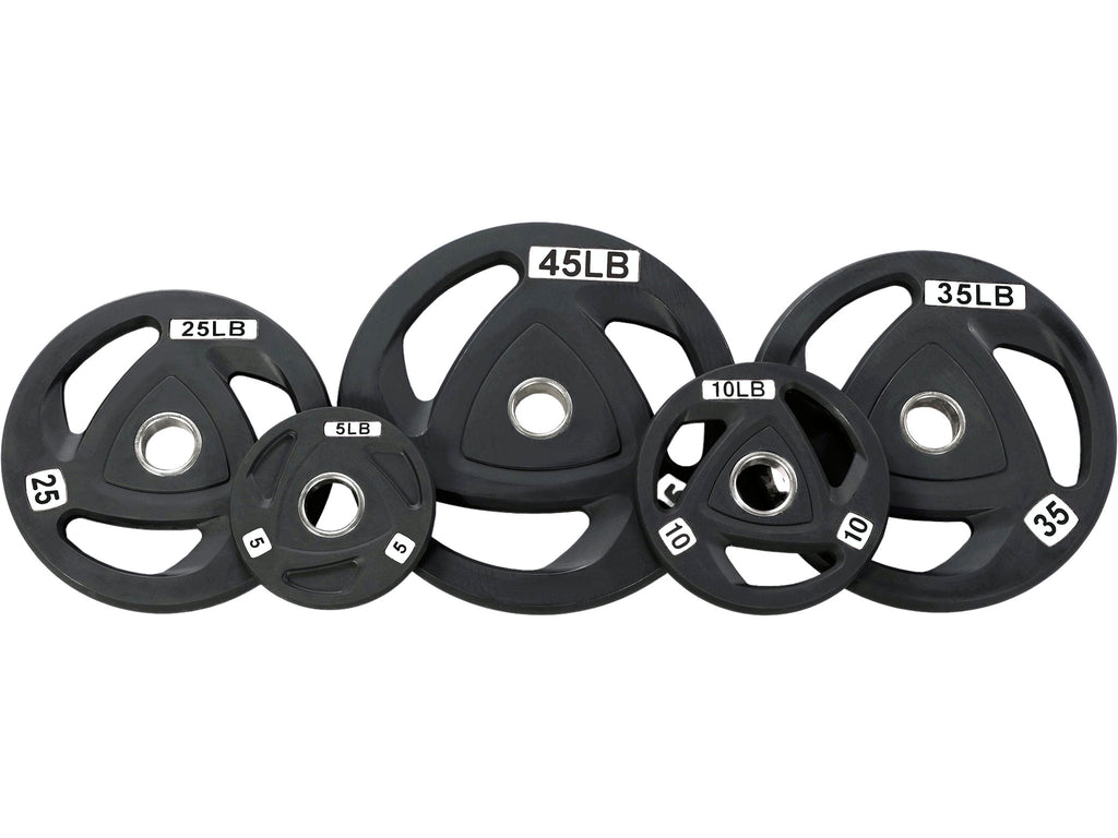 Sportgear Olympic Grip Plate Set in White and Black