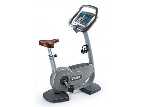 Factory photo of a Refurbished Technogym Excite 700iSP Upright Bike with Wellness TV