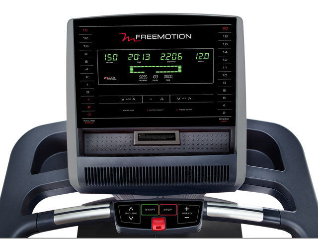 Factory photo of a Used FreeMotion T11.3 Treadmill Console