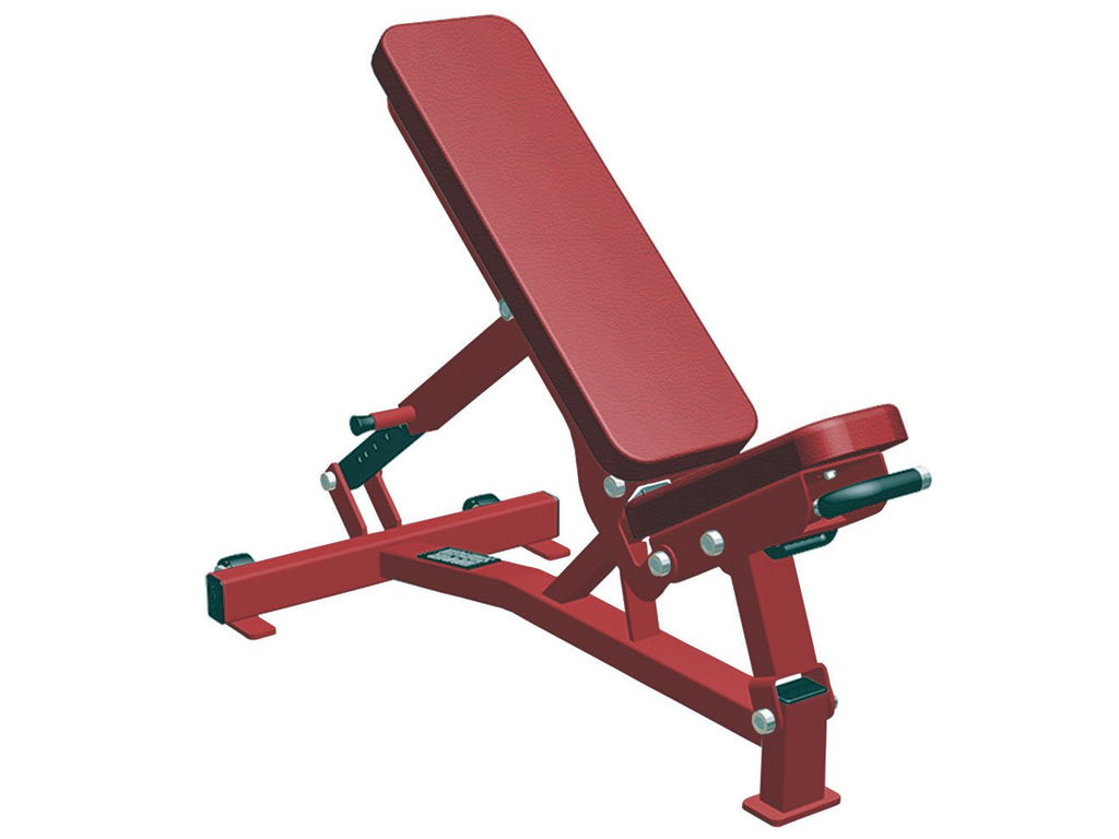 Refurbished Hammer Strength Multi Adjustable Bench - All Red